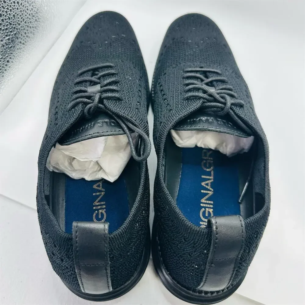 Cole Haan ØriginalGrand Stitchlite Wingtip Oxford Shoes Black Men's 11.5 M